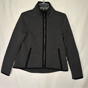 LULULEMON It's Fleecing Cold Zip Up Women's Jacket Size 4 Heathered Black Gray